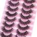 Generic Curly false eyelashes DD curved thick European and American eyelashes ten pairs installed chemical fiber natural charm eyelashes lash lashes eyelashes Light black - Buy Online on GoSupps.com