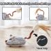 Vealind Electric Cat Toy Mouse - Interactive Toy with Feather Tail & USB Cable (Gray) - Fun for Cats & Kittens - Buy Online on GoSupps.com