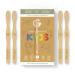 The Plant Based Kids Toothbrush 4 Pack Soft Sustainable Bamboo Toothbrushes | Biodegradable Plastic Free Bristles Made from Castor Oil | Eco Friendly | Zero Waste Products