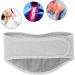 Breathable Neck Wrap for Pain Relief - Light Gray Collar Bandage for Moxibustion Care - Buy Online on GoSupps.com