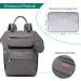 Babbleroo Diaper Bag Backpack - Multifunctional Large Baby Bag with Diaper Pad Stroller Belt & Pacifier Bag - Dark Gray - Buy Online on GoSupps.com