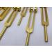 YANTRA Sacred Solfeggio Gold Color Weighted Tuning Forks Set of 9 DNA Repair with Striker and Velvet Bag - Buy Online on GoSupps.com