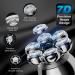 7D Bald Head Shavers for Men LITSHEEN 6 in 1 Wet Dry Electric Shaver for Face & Head Waterproof Floating Electric Razor with LED Display USB Rechargeable Men's Rotary Shavers with Wireless Charging Base Father's Day Gift - Buy Online on GoSupps.com