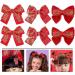 FRCOLOR 3 Pairs New Year Red Hair Bow Barrettes Embroidered Bow Hairgrips Christmas Spring Festival Hair Accessories for Girls Infants Toddlers - Buy Online on GoSupps.com