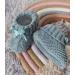 Royal Icon Soft Knitted Baby Booties with Bow for Newborns | 0-3 Months | Blue Green | Ideal for Indoor and Outdoor Use - Buy Online on GoSupps.com