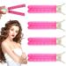 4PCS Volumizing Hair Clips  Volumizing Root Clip for Women  Hair Root Clips for Volume  Curly Hair Root Lift Clips  Fluffy Hair Clip  Heatless Hair Curler Tool (Rose)