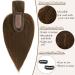 Ruwiss Real Hair Topper for Women - 100% Human Hair Clip-In Crown Topper & Short Wig for Thin Hair (Medium Brown 30cm 40g) - Buy Online on GoSupps.com