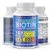 Biotin Collagen Supplements with Keratin Peptides for Hair Growth - Maximum Strength 545000mcg Pills for Men & Women - Nail & Skin Vitamins - Buy Online on GoSupps.com