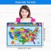 4-Piece Educational Toddler Placemats: Map, Human Body, Solar System - Non-Slip, Washable & Reusable for Preschool, Nursery, Homeschool & Kindergarten - Buy Online on GoSupps.com