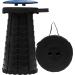 Portable Folding Stool for Adults - Lightweight Telescopic Seat, 500 LB Capacity - Ideal for Camping, Fishing, BBQ - Indoor/Outdoor Use - Black - Buy Online on GoSupps.com