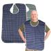 Lwmlwm 2 piece of washable bibs adults reusable eating dining for adults for eating for men women waterproof bibs for adults older and disabled people