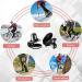 80 Sets Boots Hook Lace Buckles - Silver Black | Speed Eyelets for Camp Hike Climb - Buy Online on GoSupps.com