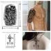 Yazhiji 36 Sheets Temporary Tattoos Stickers - 12 Large Fake Body Arm Chest Shoulder Tattoos for Men and Women - Buy Online on GoSupps.com