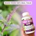 NutriONN Holy Basil Leaf Capsules 500mg - 120 Vegan Capsules - Tulsi Extract Supplement with Ursolic Acid - Adaptogenic Ayurvedic Herb for Positive Mindset - Buy Online on GoSupps.com