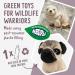 Living Nature Pug Puppy Plush Toy - Realistic, Soft, Eco-Friendly - 16cm - Buy Online on GoSupps.com