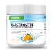 Electrolytes - 200 g (40 portions) - Formule d'hydratation avec chlorure potassium sodium calcium magn sium - Parfait pour les sportifs en cas de d shydratation - Sans sucre - Vegan - Orange