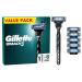 Gillette Mach3 wet razor men razor + 6 razor blades with triple blade gift for men 1 piece (1 pack) Razor + 6 sound