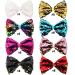 16PCS 5 Reversible Sequin Pigtail Hair Bows with Alligator Clips for Girls - Sparkly Glitter Bows for Kids - Buy Online on GoSupps.com