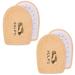 SULPO leather heel cushion with latex foam heel pad insert / 2 pairs / beige / 35-46 (42-46) Beige 42-46