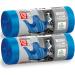 Blue garbage bags 120l with handle advantage pack 20 pieces - 105x69cm 32 m 100% recycled Eucertplast - Henkel closure ideal for renovation & large garden waste durable 20 pieces - 120 l - super strong 32 m