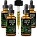 GreenIVe Hemp Oil Drops 28 000mg Naturally Grown Vegan Rich in Omegas Premium Hemp Oil Dropper Non-GMO Made in USA 30mL (4 Pack)