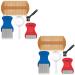 Lot de 5 peignes anti-poux de qualit sup rieure - Lot de 2 peignes dents fines et loupe - Pour liminer les poux et les lentes - Avec pointes arrondies pour plus de confort Ensembles de peignes poux 2