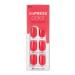 KISS imPRESS Color Press-On Manicure  Gel Nail Kit  PureFit Technology  Short Length   Corally Crazy   Polish-Free Solid Color Mani  Includes Prep Pad  Mini File  Cuticle Stick  and 30 Fake Nails