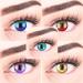Buy Colored Blue Contact Lenses | Anime Blue Circle Lenses | High Coverage No Prescription | Free Lens Case Included - Buy Online on GoSupps.com