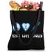 Peace Love Insulin Diabetes Awareness Tote Bag - 16 Inches | Diabetic Type One Gift - Buy Online on GoSupps.com