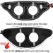 Joyal Reflective Dog Harness - Soft Padded Air-Mesh for Small & Medium Dogs | Black L - 47-55cm - Buy Online on GoSupps.com