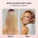 Terviiix 38MM Ceramic Tourmaline Ionic Curling Iron Brush - Volumizing Hot Brush for Root Volume & Loose Curls - Digital Display, 5 Temperatures, Dual Voltage - Rose Gold - Buy Online on GoSupps.com