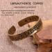 Hand Forged 100% Copper Bracelet | Vintage Handmade Adjustable Cuff | Health Jewelry Gifts for Men & Women | Brown-Orange - Buy Online on GoSupps.com