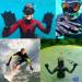 DarkFin Webbed Power Swimming Gloves (1 Pair) for Men and Women - Ideal for Scuba Diving, Snorkeling, Spearfishing, Surfing - Black, Medium/Large - Buy Online on GoSupps.com