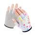 Kids Half-Finger Monkey Bar Gloves for Age 1-10 Boys Girls Climbing Biking Good Grip Control Gloves for Gymnastics Balance Boards Outdoor Sports White Small