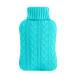 samply Hot Water Bottle with Knitted Cover 2L Hot Water Bag for Hot and Cold Compress Hand Feet Warmer Neck and Shoulder Pain Relief Sky Blue 2L Green