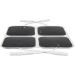 Premium Re-Usable TENS/EMS Electrode Pads (4 Pack) Fabric Backed, Latex-Free Gel Pads for Pain Relief - Buy Online on GoSupps.com