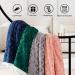 Sherpa Queen Size Pink Throw Blanket 90x90 - Cozy & Soft Fleece Blanket for Couch, Sofa, Bed - Reversible & Fluffy - Plush Brushed Finish - Buy Online on GoSupps.com
