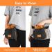 Buy Pecute Dog Training Treats & Portable Feed Bag Lightweight & Functional Pocket for Walking & Training - Stylish Black & Orange - Buy Online on GoSupps.com