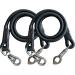 Majestic Ally Pack of 2 Bungee Trailer Tie for Horse Haulage with Panic Snap and Bull Snap - 36 Inch (Black) - Buy Online on GoSupps.com