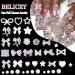 BELICEY White Bow Nail Art Charms - 1000PCS Resin Kawaii Nail Jewels in Multi Shapes for DIY Nail Designs - Includes Tweezer & Pickup Pencil - Buy Online on GoSupps.com