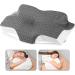 Elviros Memory Foam Cervical Pillow - Orthopedic Contour Pillow for Neck and Shoulder Pain Relief - Ideal for Side, Back, and Stomach Sleepers - Dark Grey, 25.2 x 14.2inch - Buy Online on GoSupps.com