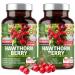 2-Pack N1N Premium Hawthorn Berry Capsules Max Strength, 2660mg All Natural Hawthorn Extract Supplement for Heart Health Support and Immunity, 240 Caps