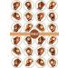 PRECUT Baseball Edible Cupcake Toppers - Baseball Glove Theme #2 Premium Thickness SWEETENED VANILLA - wafer card disc cake decorations (Pack of 24) - Buy Online on GoSupps.com