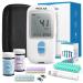 Medilax Ketone Monitor and Glucose Meter Kit - Dual Blood Sugar and Ketone Test Meter Kit with 10 Ketone Test Strips 10 Glucose Test Strips Lancets & Lancing Device Strip Calibration Needed