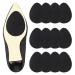 Non Slip Shoe Pads Shoe Grips on Bottom of Shoes Silicone Shoe Slip Pads Self Adhesive Shoe Sole Protector Shoe Grips for Heels Anti Slip (12PCS Black)