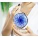 MADDesign Mother of Pearl Purple Flower Petals Compact Makeup Travel Mirror - Buy Online on GoSupps.com