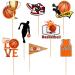 24-Piece Basketball Cake Attachments | Happy Birthday Shield & Player Decor | Sports Theme Party Accessories for Girls - Buy Online on GoSupps.com