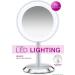 Conair LED Lighted Makeup Mirror - 8x Magnification, Satin Chrome Finish - Buy Online on GoSupps.com