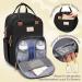 Ruvalino Baby Wrap Backpack | Multifunctional Diaper Bag | Waterproof Reise Backpack | Big Capacity Baby Bag with Diaper Pad (Black) - Ideal for Childcare - Buy Online on GoSupps.com