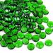 CYS EXCEL 5LBS Green Glass Gemstone Beads Vase Fillers Flat Marble Beads Multiple Color Choices Aquarium Decor Rocks Floral Stones Decorative Mosaic Glass Gem Pebbles
